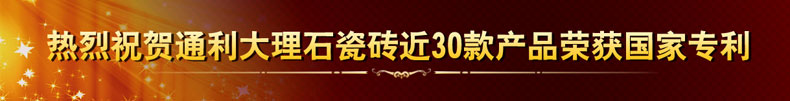 热烈祝贺通利大理石瓷砖近30款产品荣获国家专利(图1)