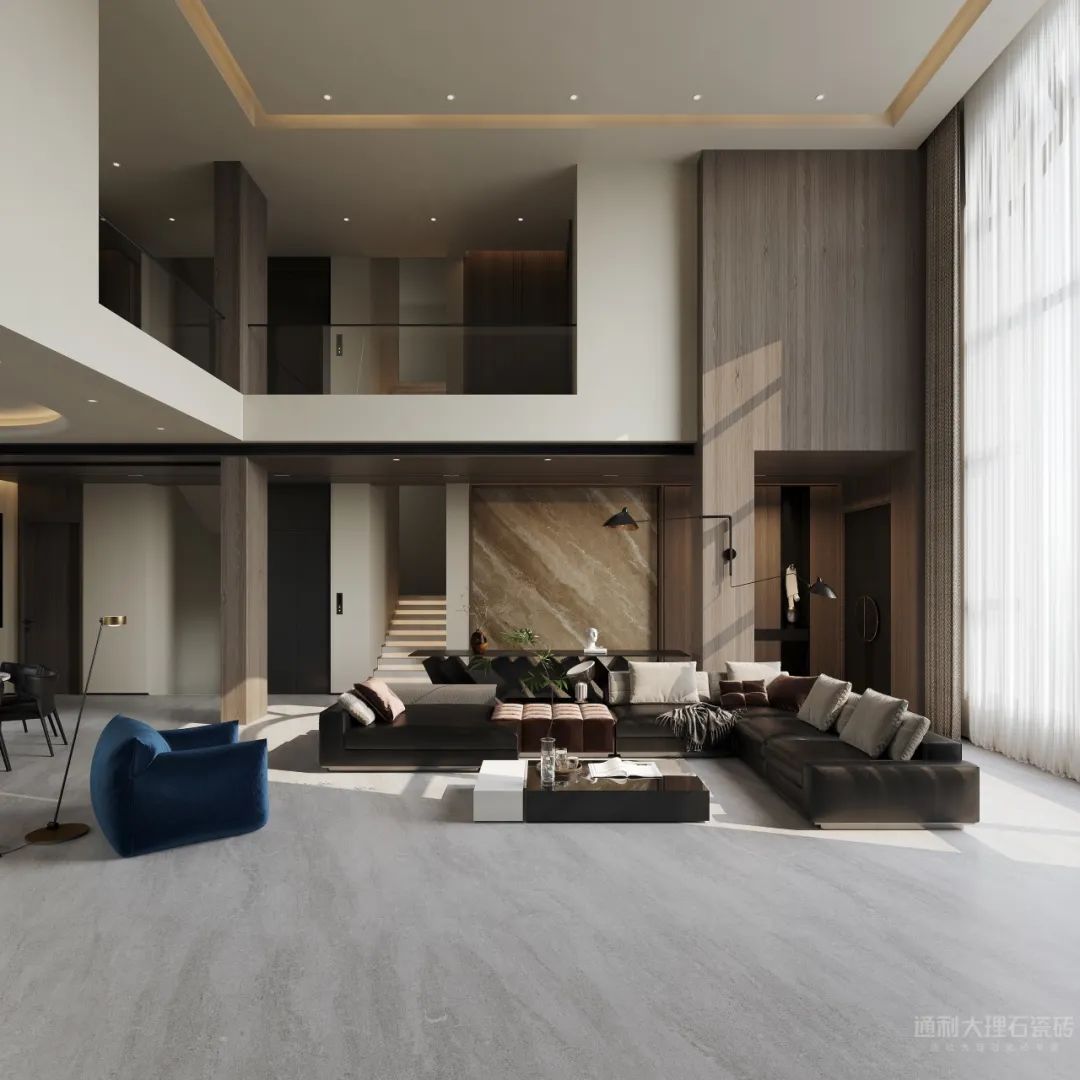 “发现连纹之美”系列之通利连纹大理石瓷砖在客厅空间的应用(图16)